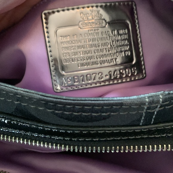 🖤 SOLD 🖤 Coach canvas bag with leather straps . Authentic. - Picture 10 of 11